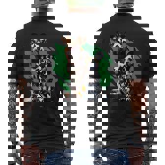 African Painted Wild Dogs Puppy Wild Dog Lovers Men's Back Print T-Shirt - Monsterry