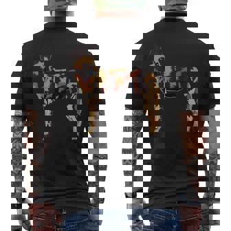 African Wild Dog Hunting Endangered Kids Boys T-Shirt Men's Back Print T-Shirt - Monsterry