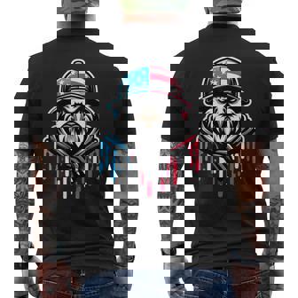Aigle Patriotique 4 Juillet Drapeau Américain Américain T-shirt imprimé au dos - Cadeauxyz