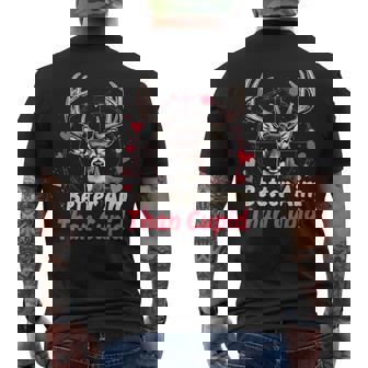I Aim Better Than Cupid Valentines Deer Hunting For Boys Kid Men's T-shirt Back Print - Thegiftio UK