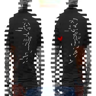 Aimant Couple Coeur Assorti Saint-Valentin T-shirt imprimé au dos - Cadeauxyz