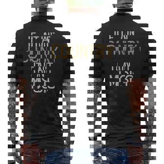 If It Ain't Country It Ain't Music Country Music Lover Men's Back Print T-Shirt - Monsterry