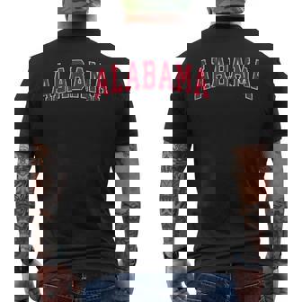 Alabama Al Vintage Sports Red Men's T-shirt Back Print | Mazezy