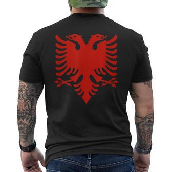 Albanian Flag Albania Eagle Shqip Shqiponja Albania T-Shirt mit Rückendruck - Geschenkecke