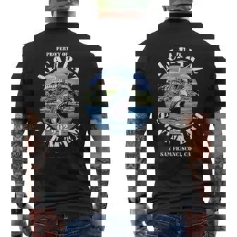Alcatraz Island Escape Swim Team Shark 2021 Apparel Men's Back Print T-Shirt - Monsterry