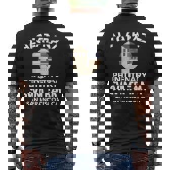 Alcatraz Penitentiary Swim Team San Francisco Men's Back Print T-Shirt - Monsterry