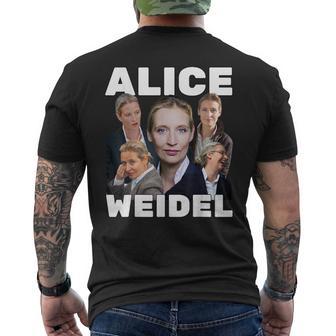 Alice Weidel Fan Merch T-Shirt mit Rückendruck - Geschenkecke