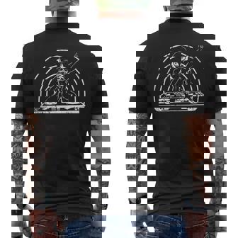 Alien DJ UFO Music Festival EDM Rave Shirt Men's Back Print T-Shirt - Monsterry