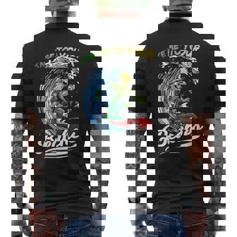 Alien Surf Quote Take Me To Your Beaches Men's Back Print T-Shirt - Monsterry