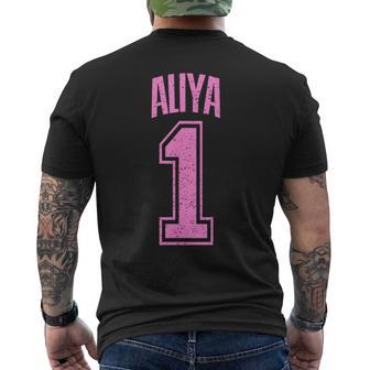 Aliya Supporter Number 1 Biggest Fan T-Shirt mit Rückendruck - Geschenkecke