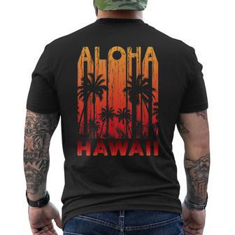 Aloha Hawaii Palm Trees Paradise Beach Holiday Summer T-Shirt mit Rückendruck - Geschenkecke