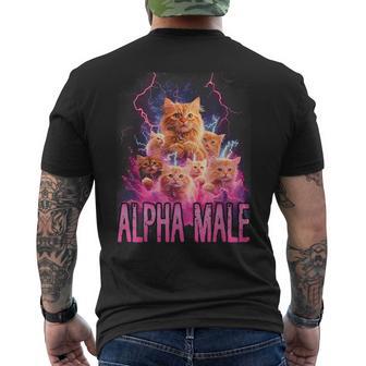 Alpha Male Lustige Kätzchen Meme Cute Cat Humorous T-Shirt mit Rückendruck - Geschenkecke