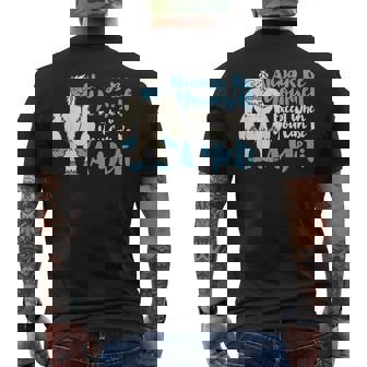 Always Be Yourself Except When You Can Be A Yeti Bigfoot Men's Back Print T-Shirt - Monsterry