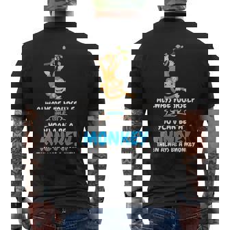 Always Be Yourself Unless You Can Be A Monkey Men's Back Print T-Shirt - Monsterry