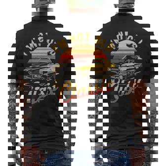 Amante De Coches Clásicos No Soyiejo Soy Entusiasta De Los Coches Clásicos Camiseta Hombre Estampado Espalda - Regaloses