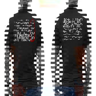 Amen Agree With God Move With God End With God On Back Men's T-shirt Back Print - Monsterry
