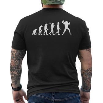 American Football Evolution For Football Player T-Shirt mit Rückendruck - Geschenkecke