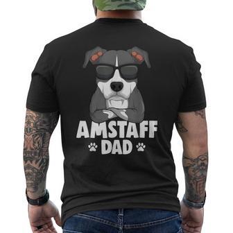 American Staffordshire Terrier Amstaff Papa Dog T-Shirt mit Rückendruck - Geschenkecke