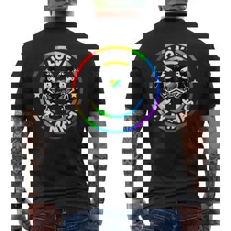 Amo A Mis Dos Mamás Lesbiana Mamá Lgbt Familia Lesbiana Embarazo Camiseta Hombre Estampado Espalda - Regaloses