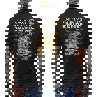 Anatomy Of A Hognose Snake Reptile Lover Men's Back Print T-Shirt - Monsterry