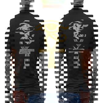Ancient Egypt Egyptian God Horus Kemetic Heru Ankh T-shirt imprimé au dos - Cadeauxyz