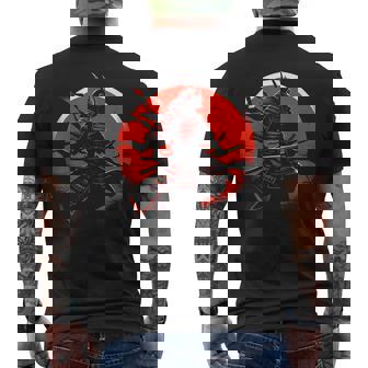 Ancient Japanese Samurai Shirts Bushido Code Warrior Men's Back Print T-Shirt - Monsterry