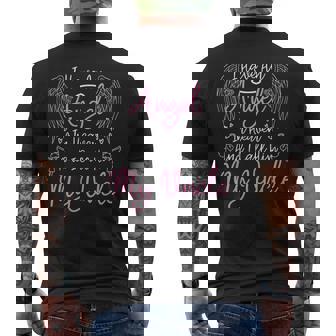 I Have An Angel In Heaven And I Call Him My Uncle Memorial Men's Back Print T-Shirt - Monsterry