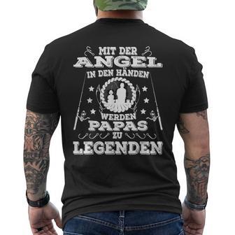 Angel Papa Sind Legends Angel Saying Angel Kings T-Shirt mit Rückendruck - Geschenkecke