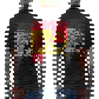 Angola España Bandera De La Amistad Angola Camiseta Hombre Estampado Espalda - Regaloses