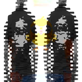 Animales Lindo Sencillo Pollito Con Gafas De Sol Camiseta Hombre Estampado Espalda - Regaloses