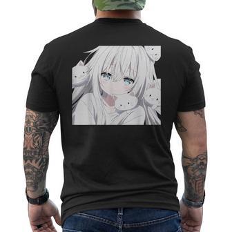 Anime And Cat Lovers For N Manga Kawaii Otaku Geek T-Shirt mit Rückendruck - Geschenkecke