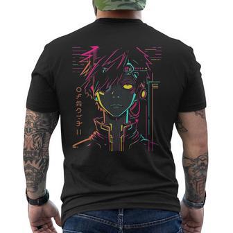 Anime Manga Motif Colourful Illustration Anime T-Shirt mit Rückendruck - Geschenkecke