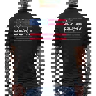 Anti Trump Impeach 47 8647 86 47 47Th President Us Flag Men's T-shirt Back Print | Mazezy