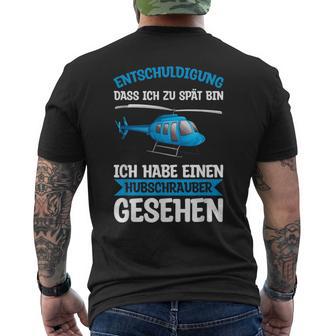 Apology Helicopter See Helicopter Pilot T-Shirt mit Rückendruck - Geschenkecke