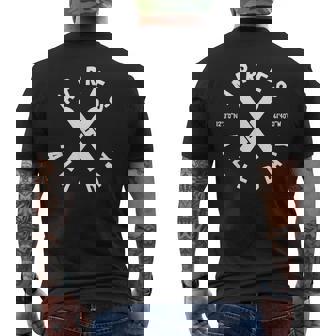 Apres Ski All Day Ski Cool Skier Winter Sports Skiing Men's Back Print T-Shirt - Monsterry