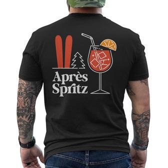 Après Spritz X Aperölchen Spritz & Skiing Skier Ski T-Shirt mit Rückendruck - Geschenkecke