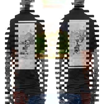 Aquarelle Havanese Companion Man's Best Friend Men's Back Print T-Shirt - Monsterry