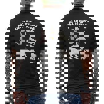 Arctic Animals Arctic Fox Cute Arctic Polar Bear North Pole Men's Back Print T-Shirt - Monsterry