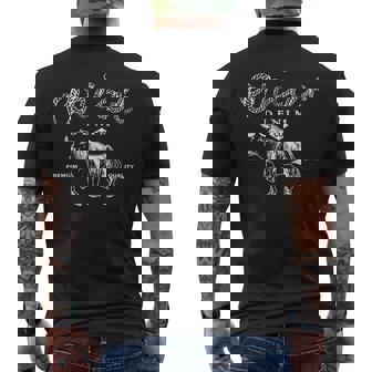 Ariat Denim Bull Quality Co Western Flair Men's T-shirt Back Print | Mazezy
