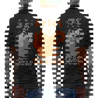 Aries Season Zodiac Sign Birthday Horoscope Cartoon Men's Back Print T-Shirt - Monsterry