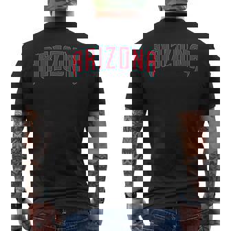 Arizona Throwback Retro Men's T-shirt Back Print | Mazezy