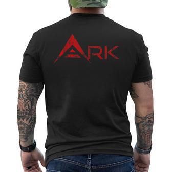 Ark Kryptocurrency -Intage & Distressed Logo T-Shirt mit Rückendruck - Geschenkecke