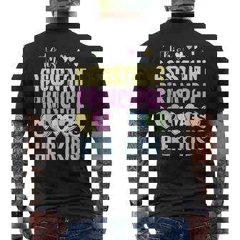 Assistant Principal Loves Her Kids School Valentines Day Men's Back Print T-Shirt - Monsterry