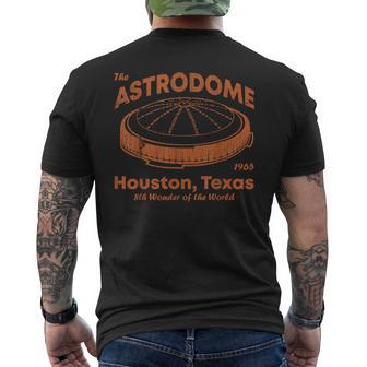 Astrodome Stadium Houston Texas 8Th Wonder Of The World Men's T-shirt Back Print - Thegiftio UK