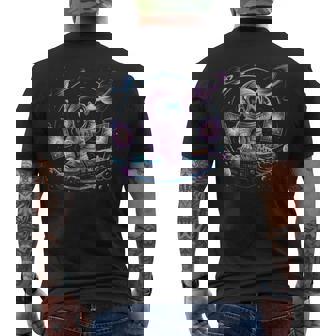 Astronauta Música Psicodélica Dj Psytrance Techno Edm Festival Camiseta Hombre Estampado Espalda - Regaloses