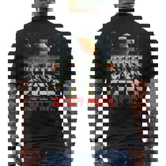 Astronauts Walking On Mars Occupy Mars Men's T-shirt Back Print | Mazezy