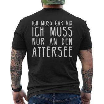 Attersee I Austria Motif For Austrian T-Shirt mit Rückendruck - Geschenkecke