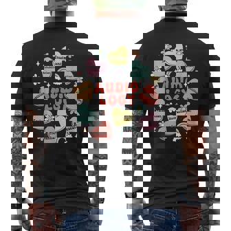 Audiologist Valentine's Day Candy Heart Ent Doctor Audiology Men's Back Print T-Shirt - Monsterry