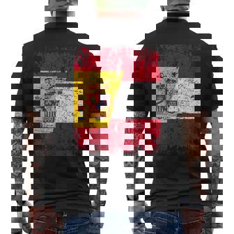 Austria España Bandera De La Amistad Austria Camiseta Hombre Estampado Espalda - Regaloses