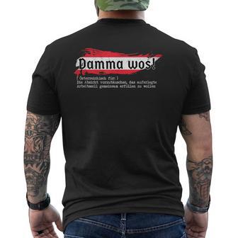 Austria Mouthart Damma WosIntage Austria T-Shirt mit Rückendruck - Geschenkecke